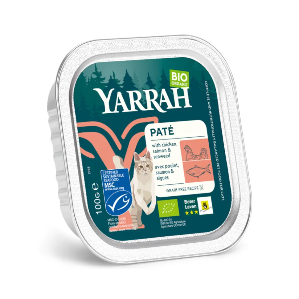 Yarrah Bio Kattenvoer Paté Zalm 100 gr