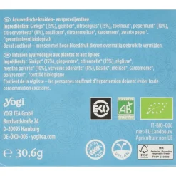 Yogi tea Ginkgo Biologisch 17 stuks