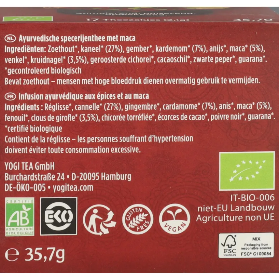 Yogi tea Maca Chai 12 Stuks