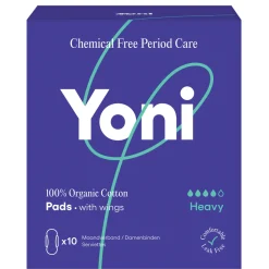 Yoni Biologisch Katoenen Maandverband Heavy 10 stuks