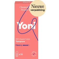 Yoni Biologisch Katoenen Tampons Heavy 16 stuks