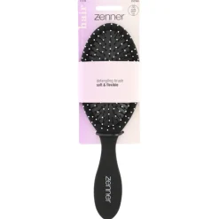 Zenner Haarborstel Anti-Klit Ovaal Zwart