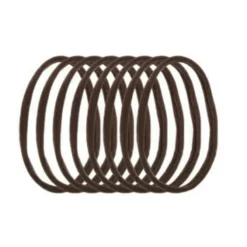 Zenner Haarelastiek Roll-up XXS Bruin 8 stuks