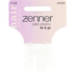 Zenner Kabelelastiek Transparant Small 3 stuks