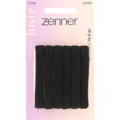 Zenner Roll Up Elastieken Zwart Small 6 stuks