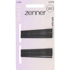 Zenner Schuifspeldjes Extra Grip Bruin, 5cm 14 stuks