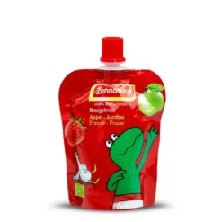 Zonnatura Knijpfruit Appel/Aardbei Biologisch 4 x 85 gr