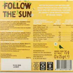 Zonnatura Muesli Notenmix Reep Amandel Biologisch 3x25 gr