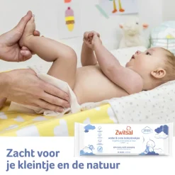 Zwitsal Water & Care Babydoekjes 12x75 = 900 stuks